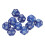 40pcs 12-Sided Polyhedral Dice Set - Blue Waterproof & Oxidation-Proof 7