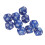 40pcs 12-Sided Polyhedral Dice Set - Blue Waterproof & Oxidation-Proof 1
