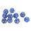 40pcs 12-Sided Polyhedral Dice Set - Blue Waterproof & Oxidation-Proof 10