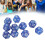 40pcs 12-Sided Polyhedral Dice Set - Blue Waterproof & Oxidation-Proof 15