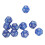 40pcs 12-Sided Polyhedral Dice Set - Blue Waterproof & Oxidation-Proof 8