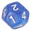 40pcs 12-Sided Polyhedral Dice Set - Blue Waterproof & Oxidation-Proof 11