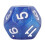 40pcs 12-Sided Polyhedral Dice Set - Blue Waterproof & Oxidation-Proof 9