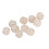 40PCS Clear 12-Sided Polyhedral Dice Set Waterproof for Board & Digital Games 12