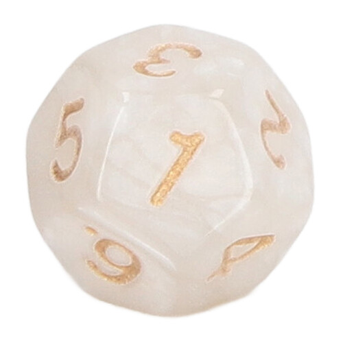 40PCS Clear 12-Sided Polyhedral Dice Set Waterproof for Board & Digital Games 2