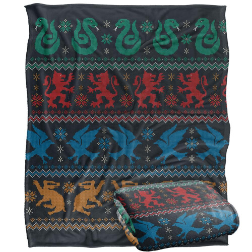 Harry Potter Harry Potter Hogwarts Houses Winter Blanket 2