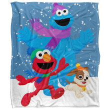 Sesame Street Furry Friends Snow Blanket