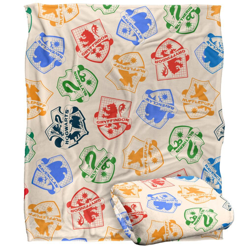 Harry Potter Harry Potter House Crests Blanket 2