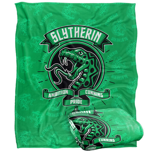 Harry Potter Harry Potter Ambition, Cunning, Pride Slytherin Blanket 2
