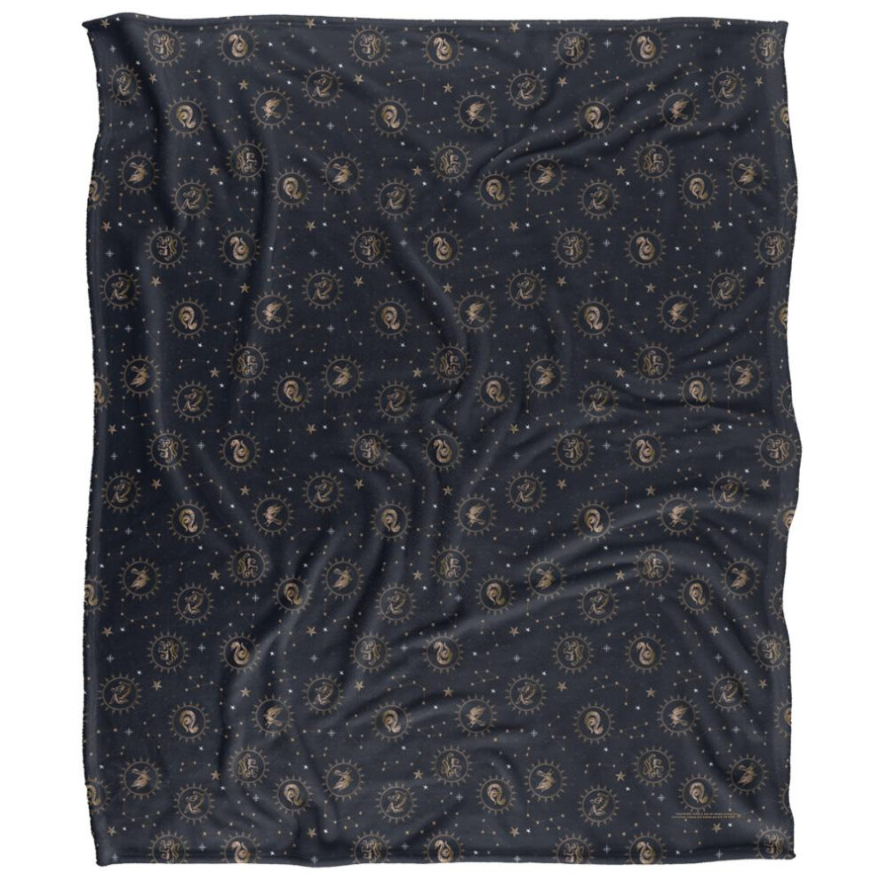 Harry Potter Hogwarts Houses Blanket Multicoloured