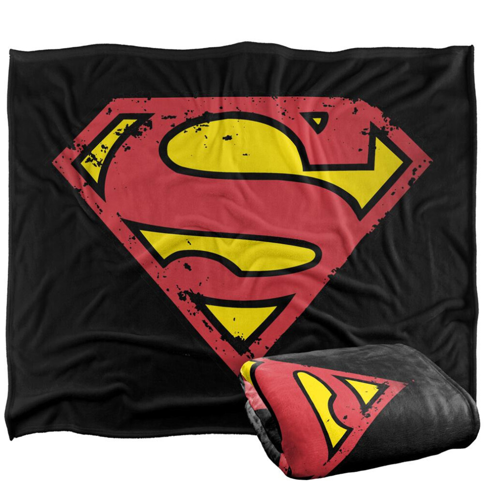 Superman Logo Blanket Multicoloured