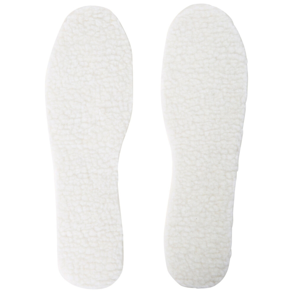 Trespass White Bearfeet Sherpa Lined Insoles - One Size - Image 2