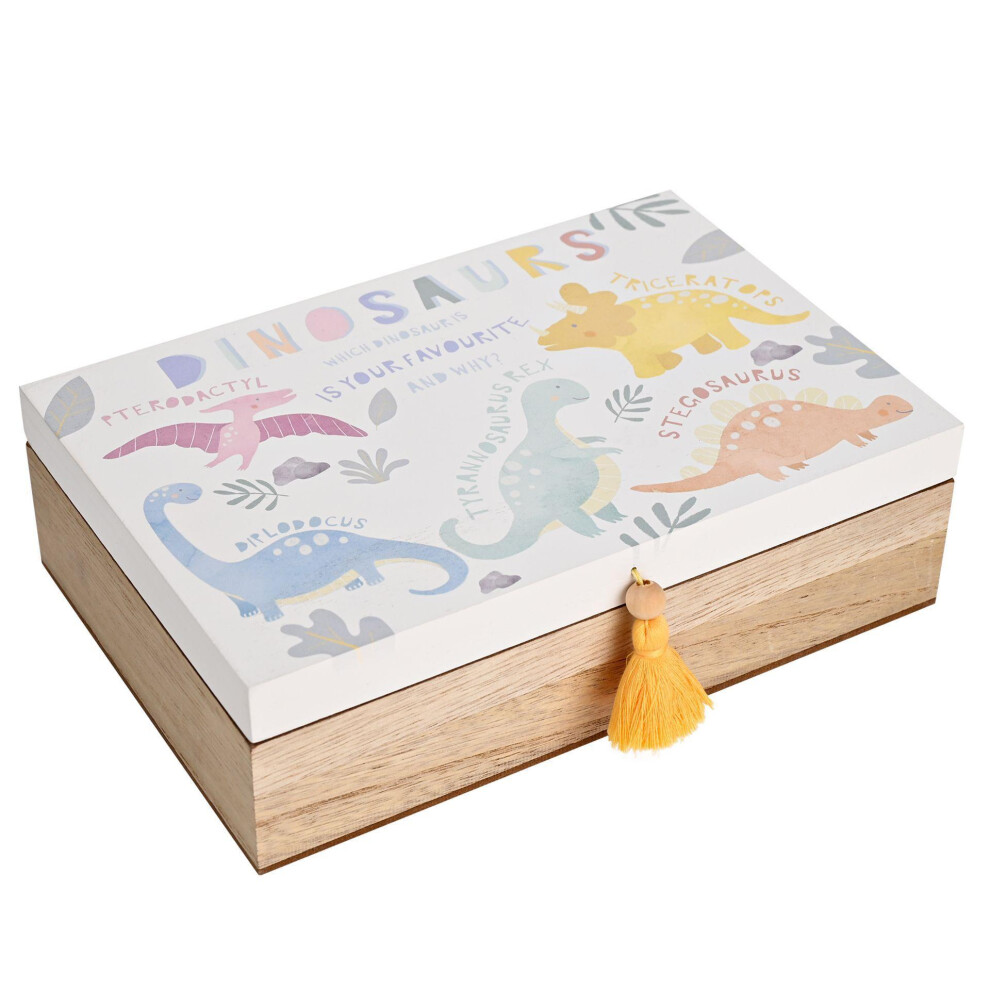 Petit Cheri Dinosaur Keepsake Box - Dinosaur Names Celebrations