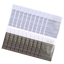Paquet de 20 autocollants créatifs de lettres en-noir x blanc 2