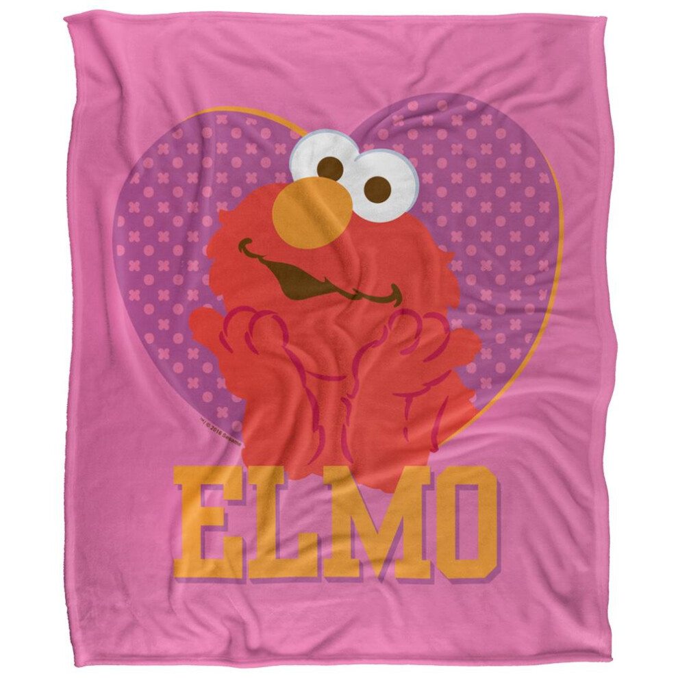 Sesame Street Heart Elmo Blanket Multicoloured