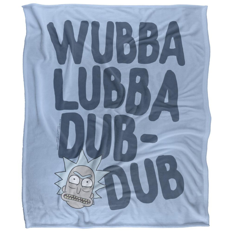 Rick And Morty Wubba Lubba Dub Dub Blanket