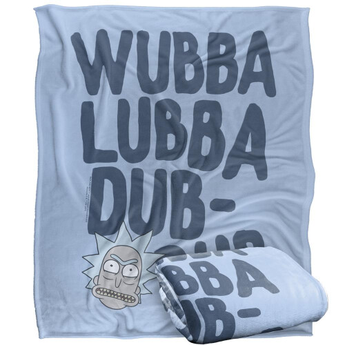Rick And Morty Rick And Morty Wubba Lubba Dub Dub Blanket 2