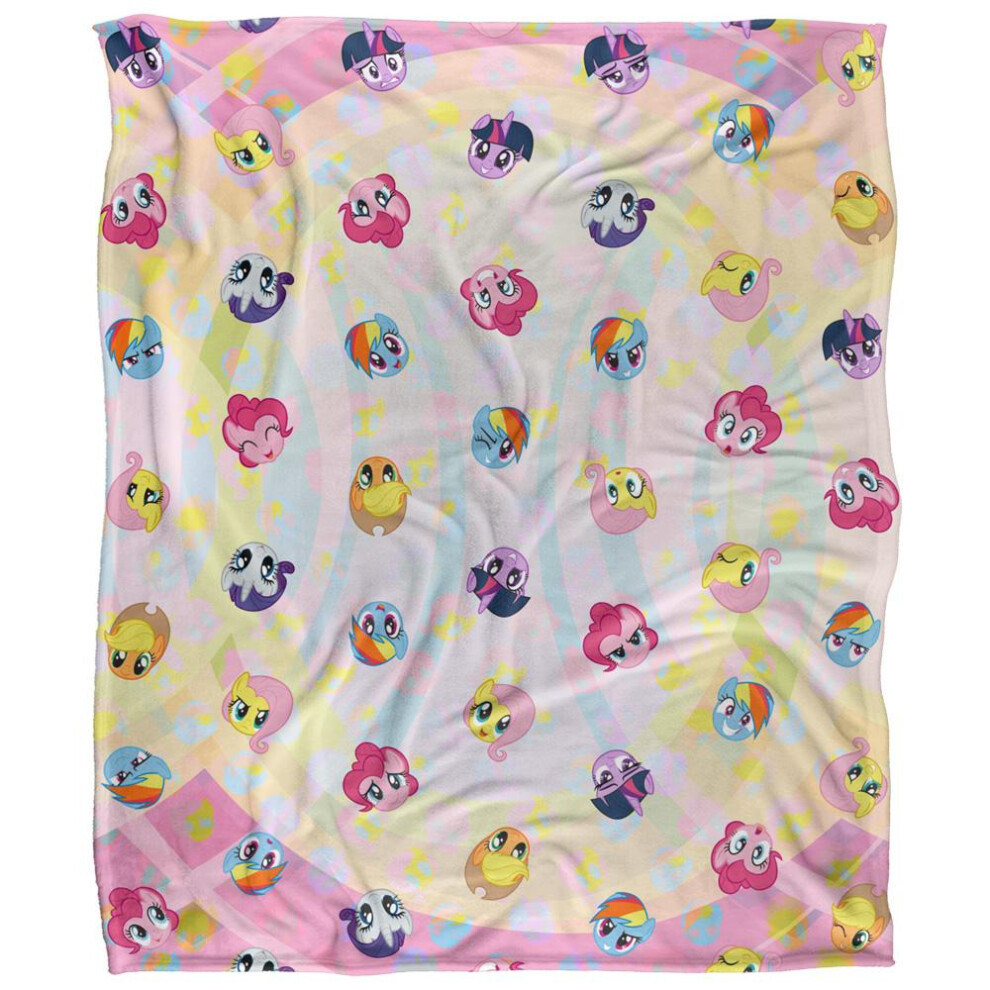 My Little Pony Faces Blanket Multicoloured