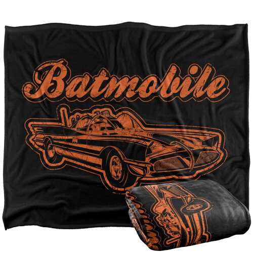 Batman Batman Batmobile Vintage Blanket 2