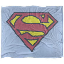 Superman Hand Drawn Logo Blanket