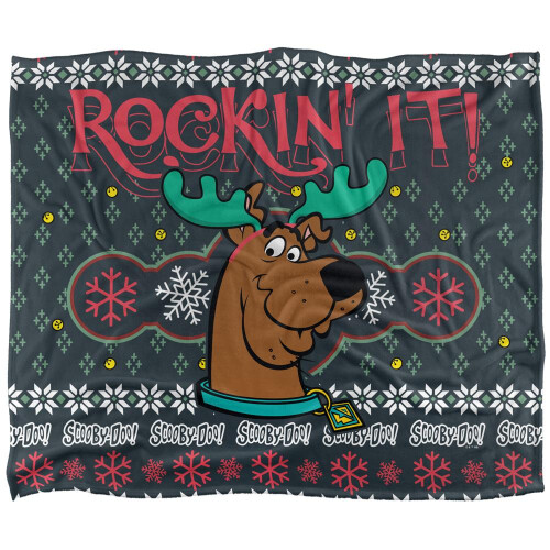 Scooby Doo Scooby Doo Rockin It Christmas Blanket