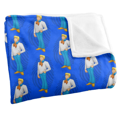 Scooby Doo Scooby Doo All-Over Print Fred Blanket 1