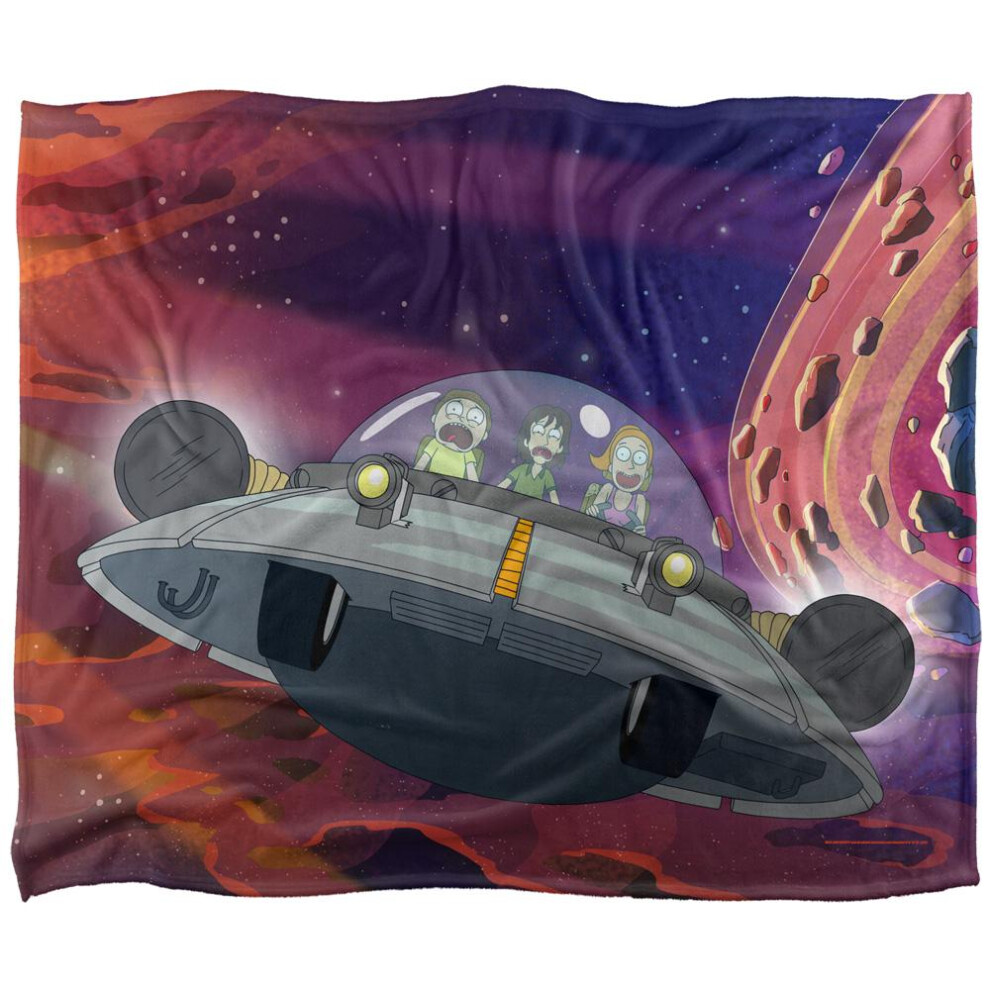 Rick And Morty The Chut Blanket Multicoloured