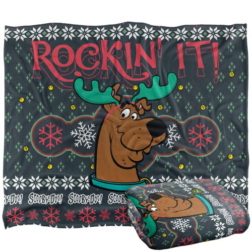 Scooby Doo Scooby Doo Rockin It Christmas Blanket 1