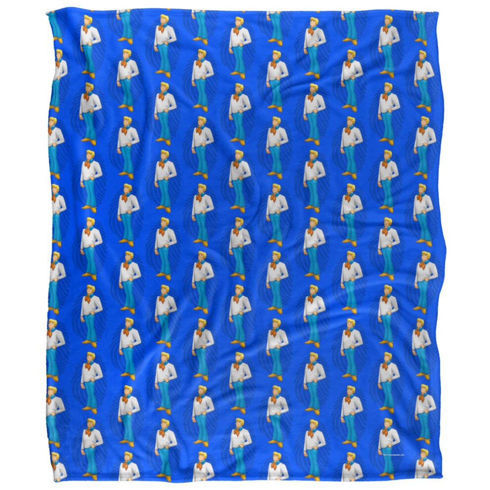 Scooby Doo All-Over Print Fred Blanket