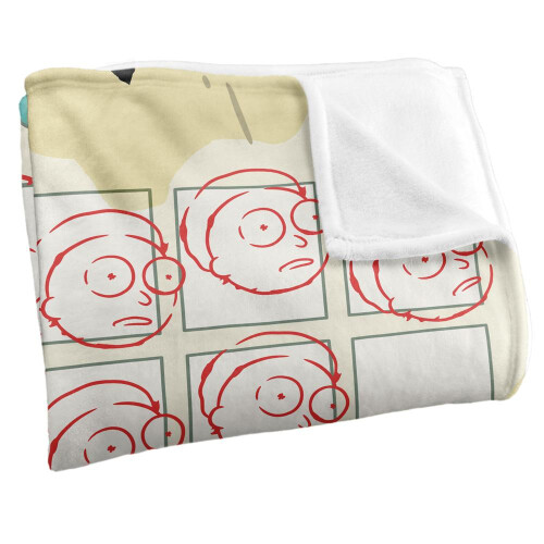 Rick And Morty Rick And Morty Adventure Card Blanket 1