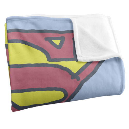 Superman Superman Hand Drawn Logo Blanket 1
