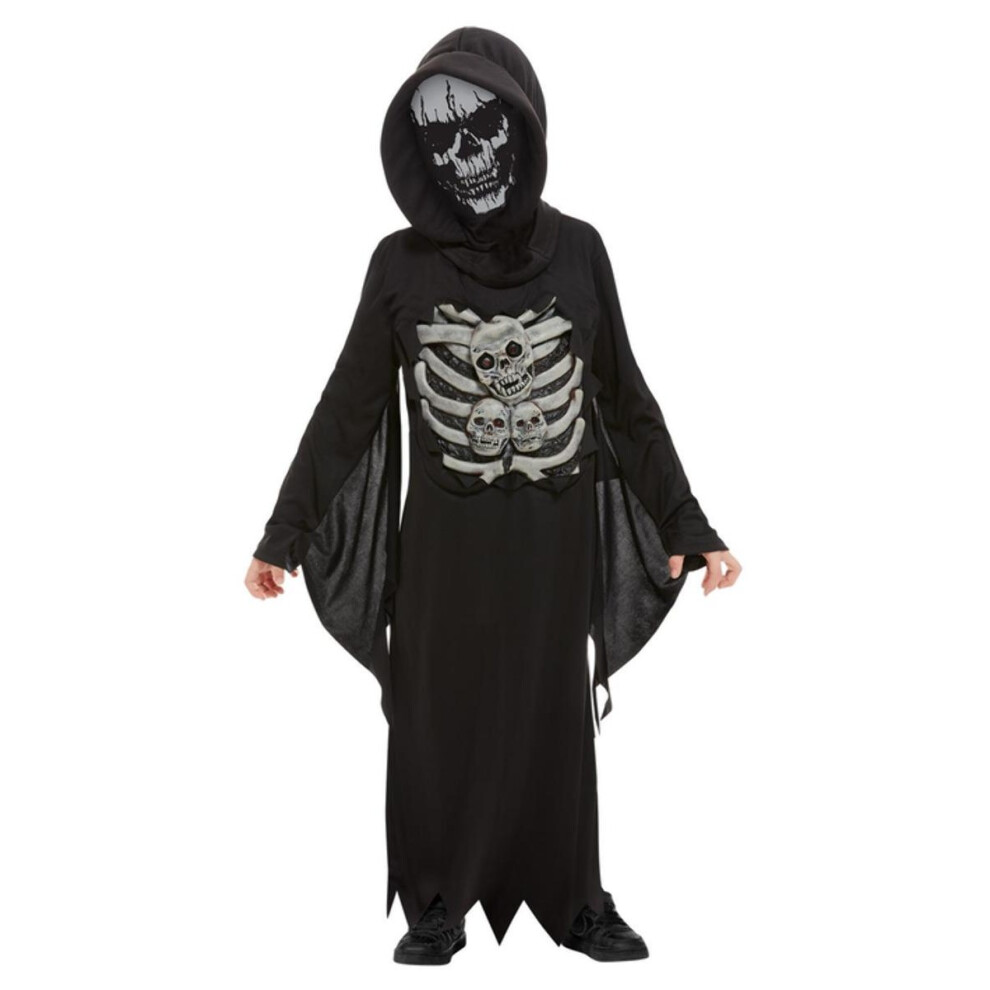 Smiffy's (10-12 Years, Black) Childrens/Kids Skeleton Costume