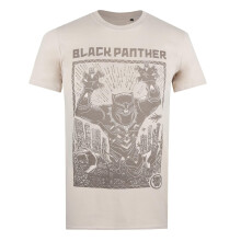 Black Panther Mens Linocut T-Shirt