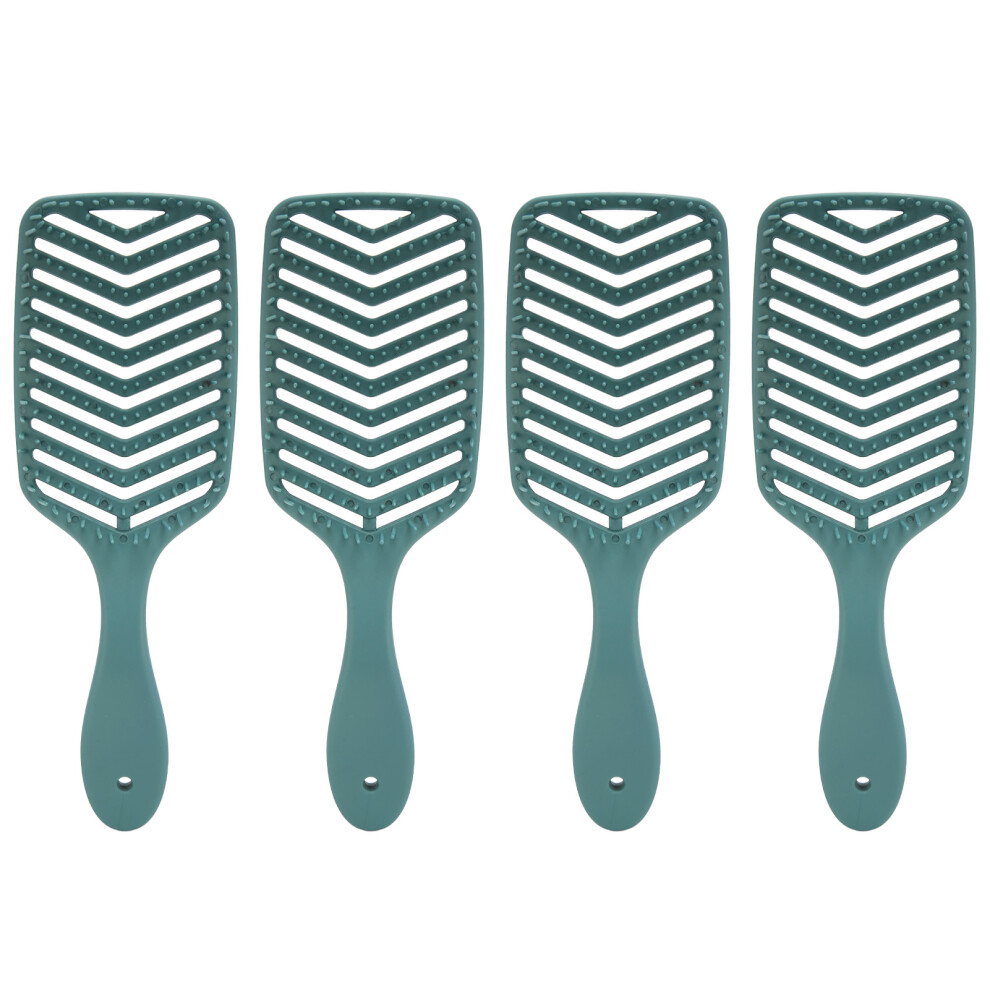 Styling Hair Brush Vented Structure Flexible Bristles Detangling Without Breakage Ouchless And Gentle For Curly Thick Hair Scalp Massage Ergonomic