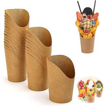 Glamorous Snack Cups, Versatile French Fry Holders with Enhanced Moisture Control for Any Celebration (Pack of 60)