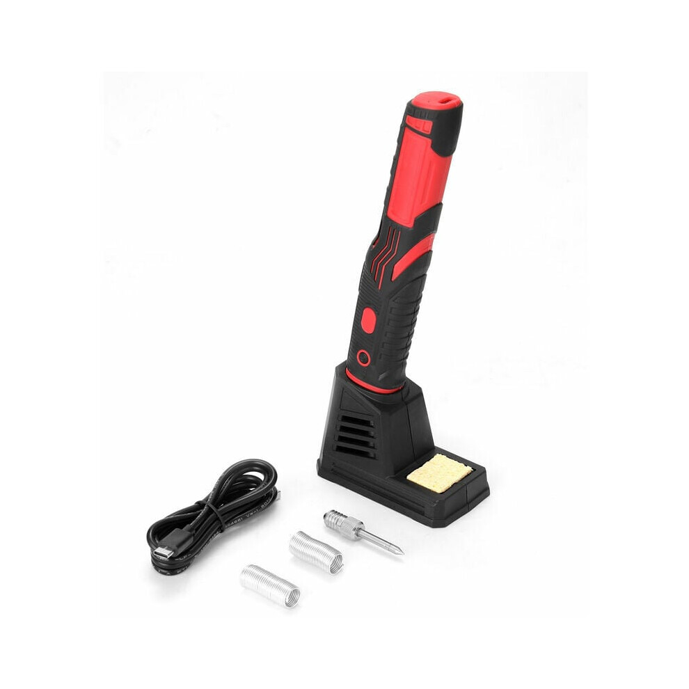 Professional Cordless Soldering Iron, Rapid Heat Technology, Ergonomic Design With Touch Sensor & Led Spotlight For Precise Work, Rechargeable With 9448196377857