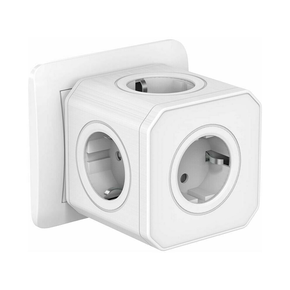 Compact For Travel, European Travel Plug Adapter With 5 In 1 Sockets, Outlet Extender And Fireproof Design, Surge Protection, Space Saving And 9173940402737
