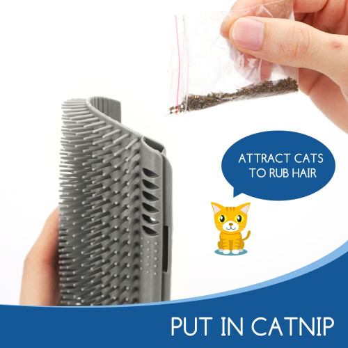 Pet Corner Grooming Paradise, Επιτοίχια Οικολογική Ξύστρα για Γάτες και Σκύλους με Μακρύ & 2