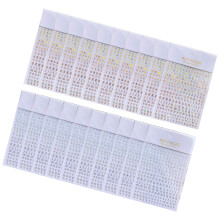 Set van 20 creatieve epoxyhars briefstickers-Lasergoud x zilver3