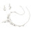 Ensemble d'accessoires de mariée en strass, boucles d'oreilles 1