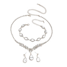 Strass ketting oorbellen armband set Stijlvolle accessoires voor