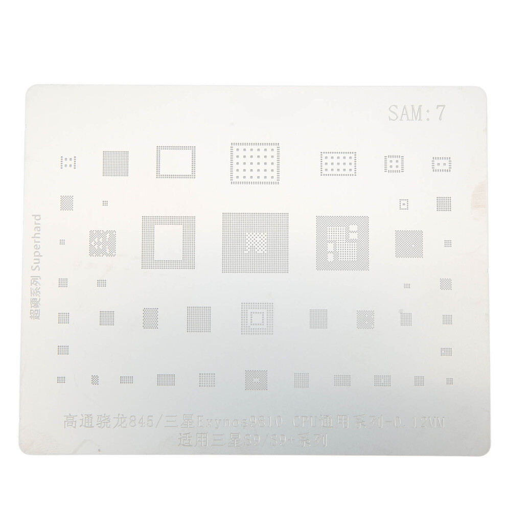 Phone Reballing Stencil S9 Series Precise Cpu Tinning Template Tool 8701371234705