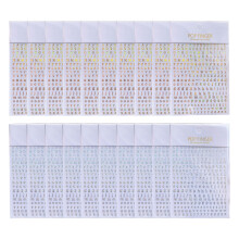 20 Stück Epoxid-Alphabet-Aufkleber für-Lasergold x Silber3
