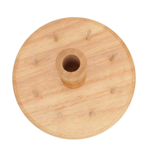 Premium Beech Wood 8-Spool Thread Rack for Neat Sewing Storage 2