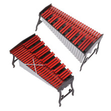 Miniature Birch Wood Dollhouse Marimba 12x6.1cm Home Decor Musical Instrument