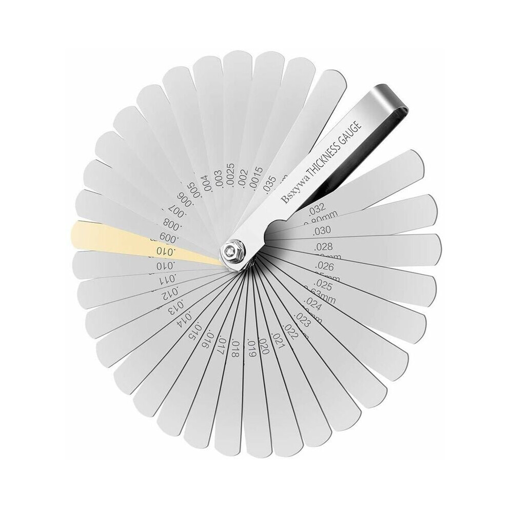 Professional Measurement Aid, Stainless Steel Feeler Gauge With Metric And Imperial Marking, Thickness Feeler Gage For Automotive Work, Valve 9358999425320