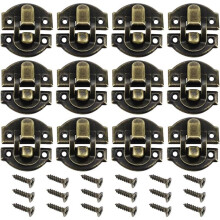 Vintage Decor Furniture Lock Hinges For Kitchen Cabinets, Antique Box Hinges Handle Sturdy And Durable, Suitable For Various Surfaces
