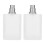 Elegant Fine Mist Atomizer, 2 τεμάχια 30ml ματ διαφανές μπουκάλι αρώματος που αποτρέπει τις 6