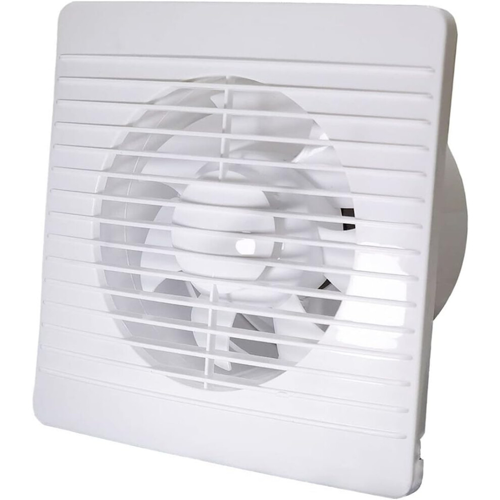 Copper Core Wall Mount Exhaust Fan For Bathroom, Kitchen: Quiet Operation, 6 Inch Duct Compatibility, Abs Plastic, Ipx4 Waterproof, Energy Efficient 9173940403956