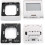 White Touchscreen Underfloor Heating Controller, Digital Warm Floor Thermostat With Automatic Calibration Function 4